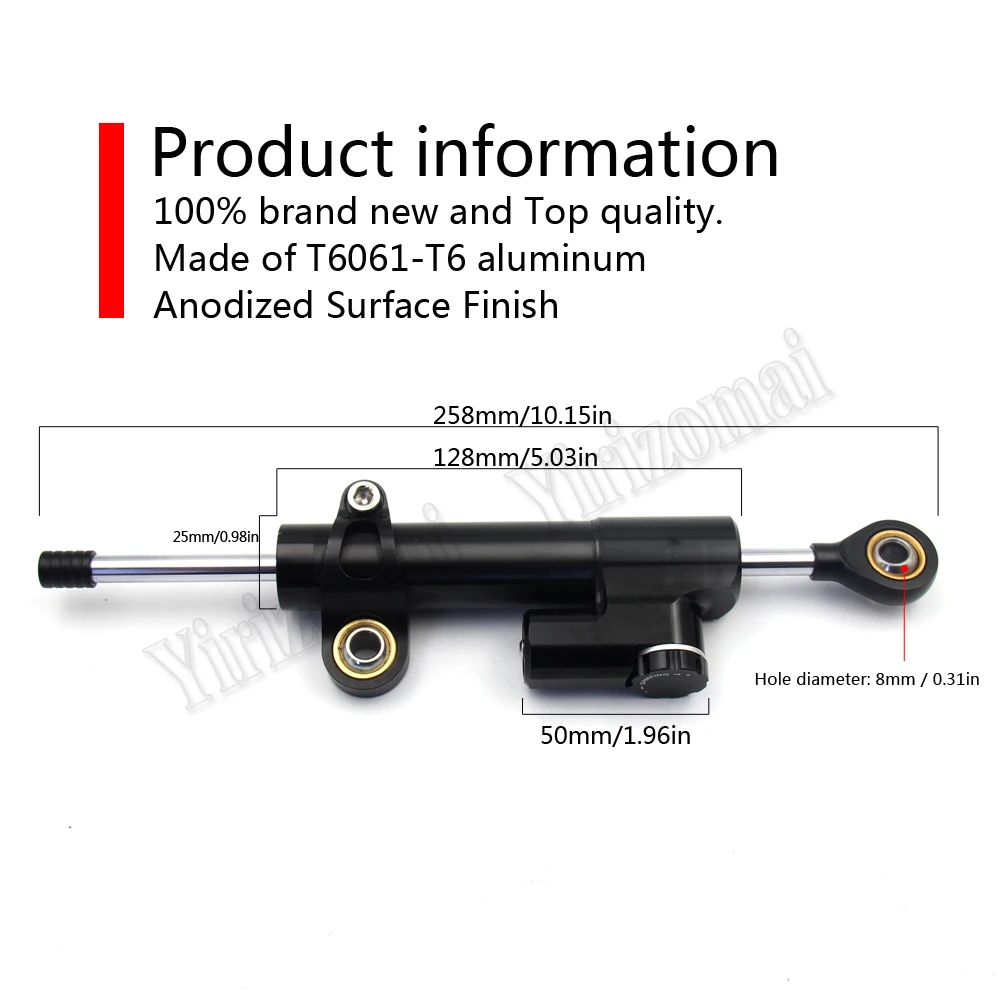 Мотоциклы с ЧПУ Алюминиевый Регулируемый рулевой Стабилизатор демпфер