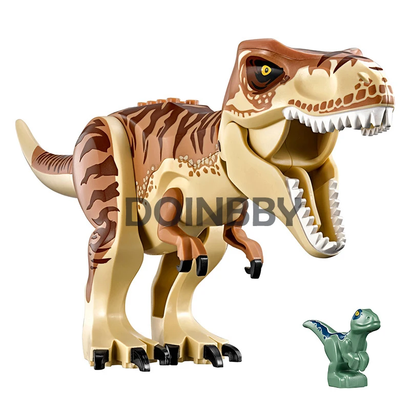 T. Rex транспорт 10927 Юрский Мир серии 609 шт. Парк Юрского периода строительные блоки модель Детские Классические игрушки 75933