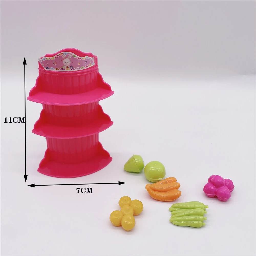 

2020 Fashion Barbies Princess Doll Accessories Plastic Shopping Cart + Shopping Mall Fruit Stand + Shopping Basket Children Toys