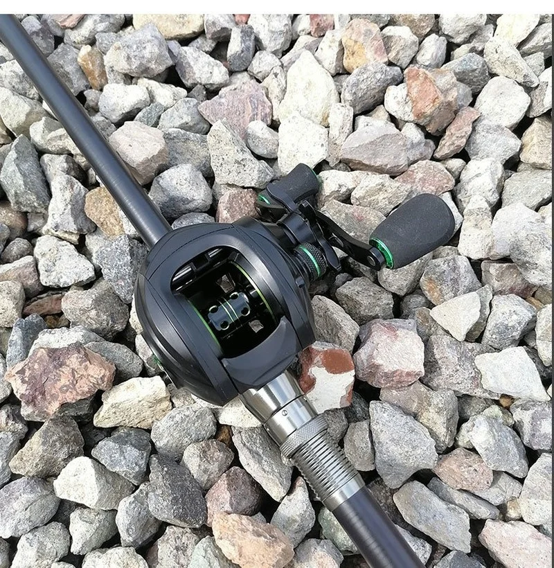 

DEUKIO Baitcasting Fishing Reel Spining Drag Carp 7.2:1 Ultra Light Metal Spool Spinning Reel Surf Wheel Stream Carrete De Pesca