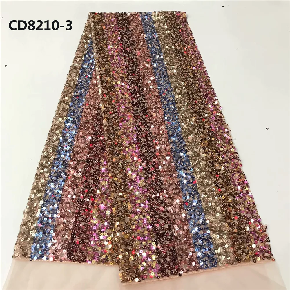 Высокое качество большой кружевной Африканский женский блесток вышивка ткани