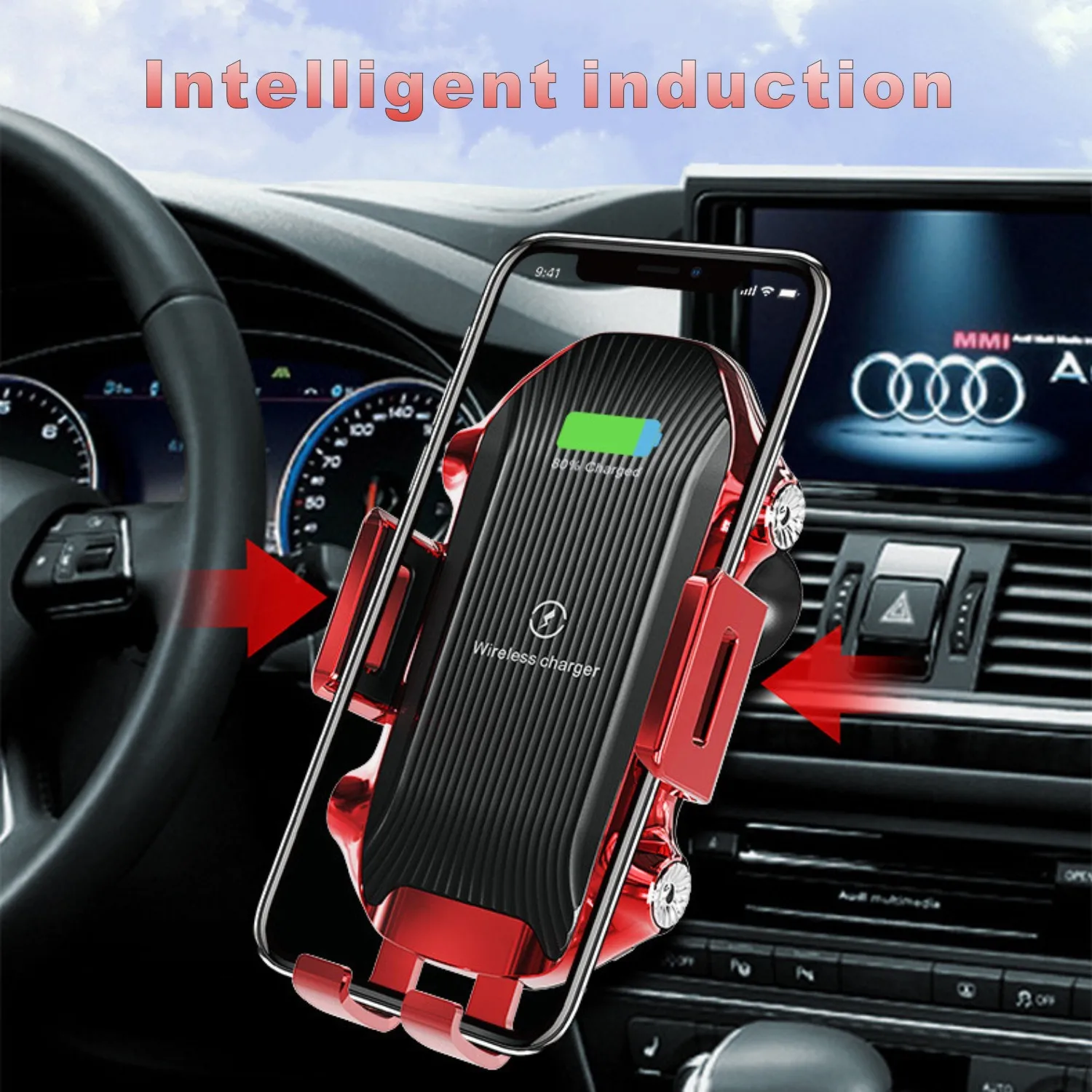 car phone holder support wireless charger smartphone stand in car mobile mount for iphone pro max 13 samsung xiaomi cell bracket free global shipping