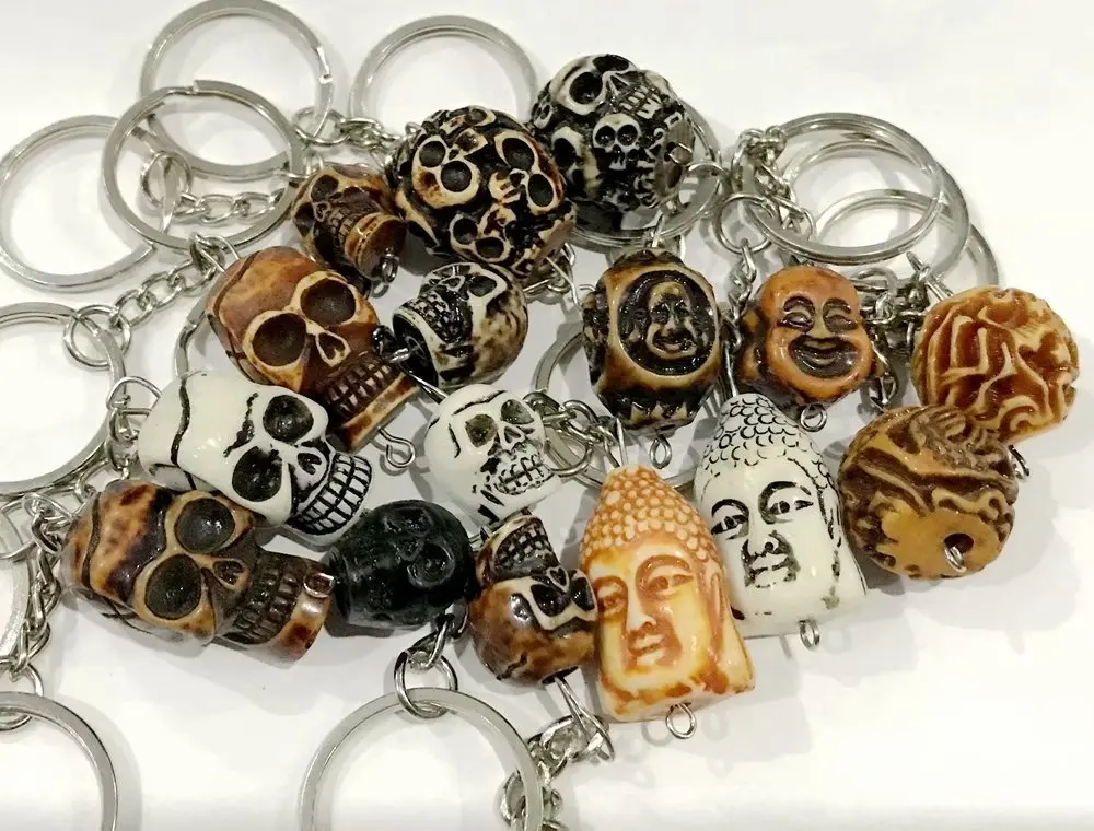 

20 pcs Fashion Punk Skull Jewelry Skeleton Couple Keychain