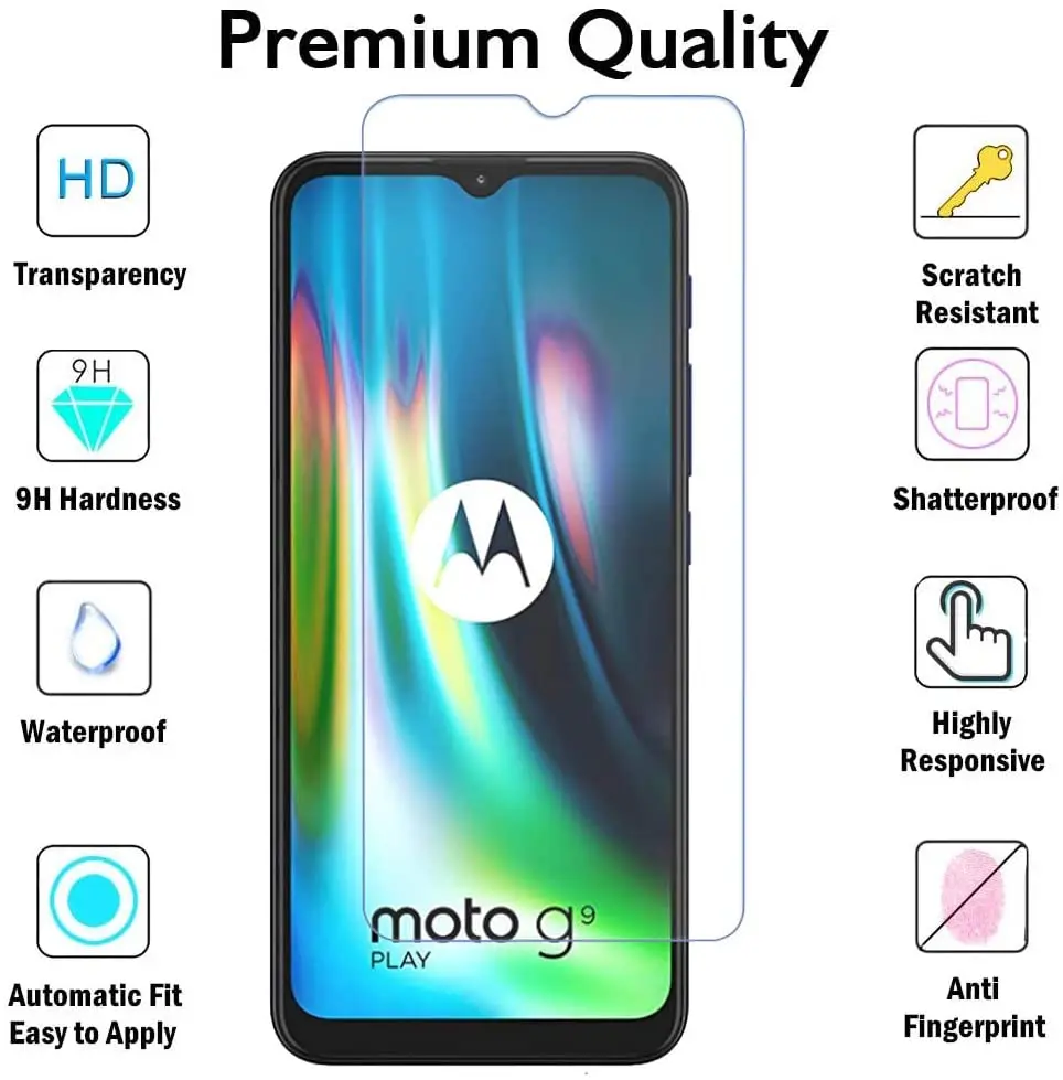 Закаленное стекло для Motorola Moto G9 Play 6 5 дюйма защитная пленка G9PLAY экрана чехол