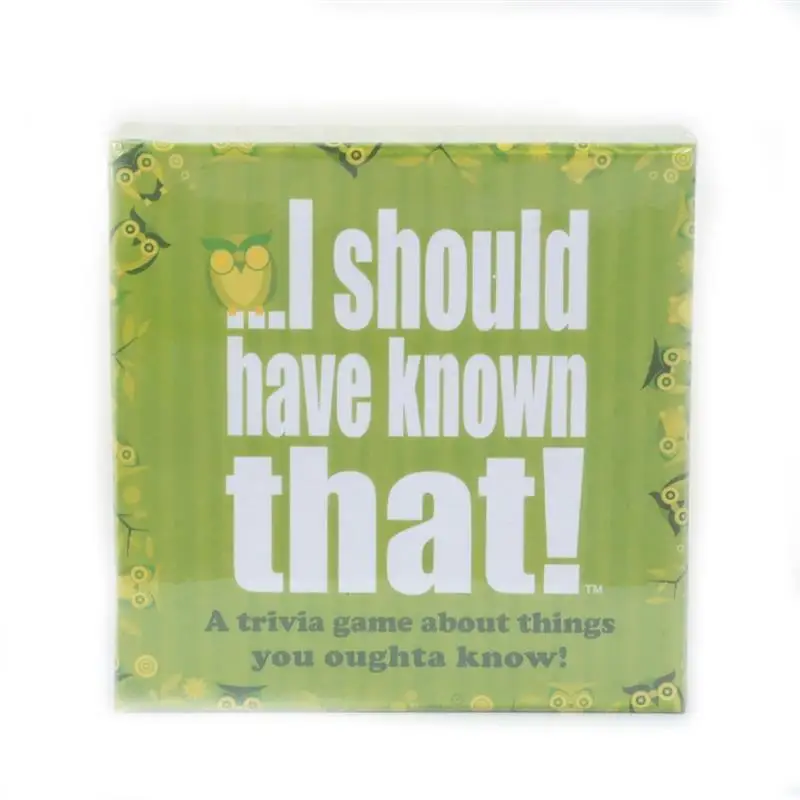 

I Should Have Known That Cards Board Games Travel Kids Gift Adult Table Interactive Toys Interesting Party Game Props