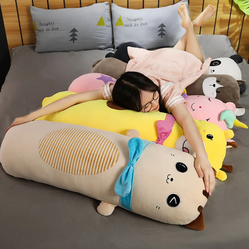 Животные с шарфом подушка для объятий плюшевая игрушка кукла длинные объятия