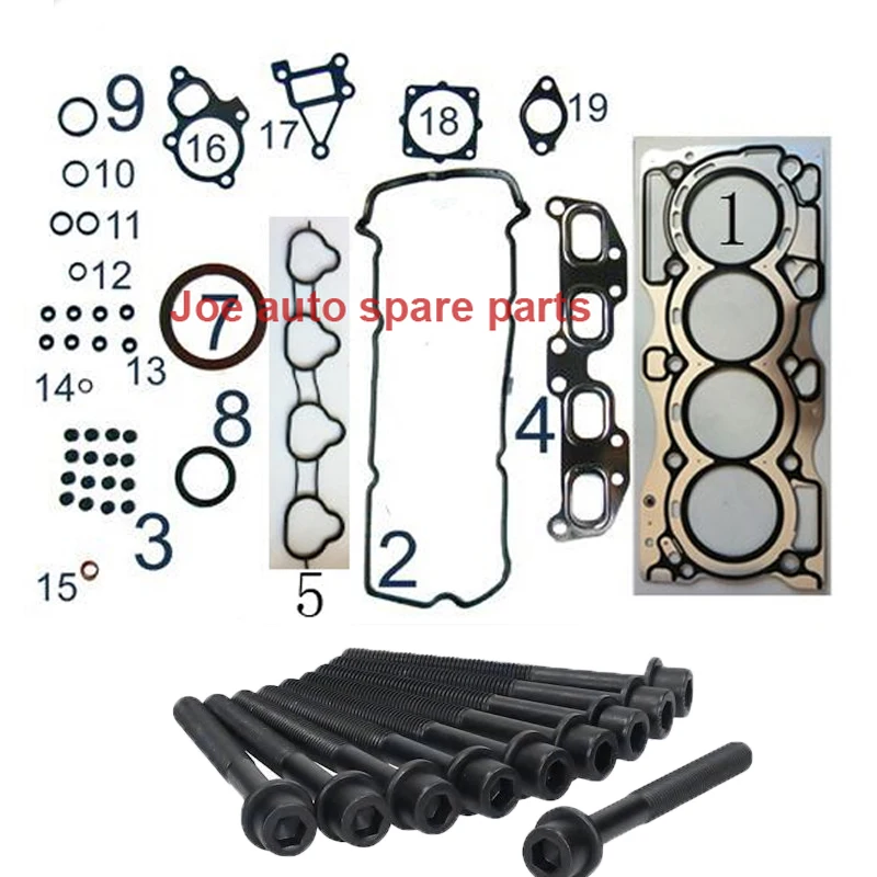 QR20 QR20DE двигатель полный комплект прокладок для Nissan X-Trail Primera Serena Teana Wingroad Avenir Prairie