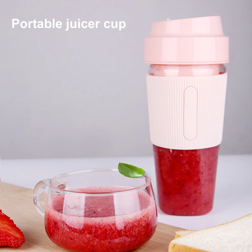 

300ml Mini Portable Electric Fruit Juicer USB Rechargeable Smoothie Maker Blender Machine Sports Bottle Juicing Cup Dropshipping