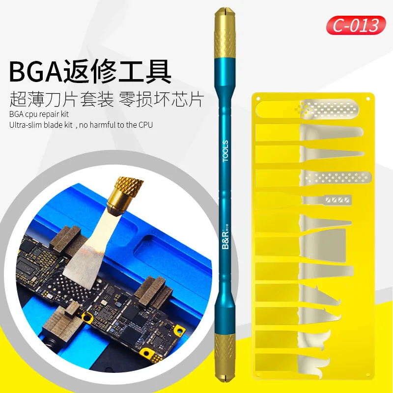 B & R IC Chip NAND CPU клей для удаления 13 в 1 разборная переработка тонкое лезвие