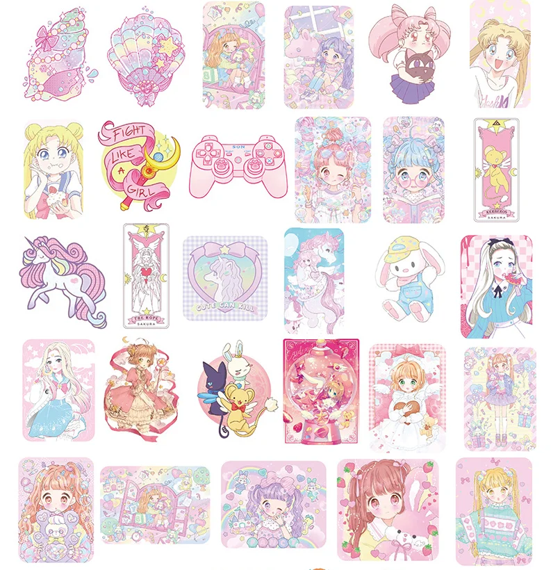 200 шт./компл. модель в симпатичном матросском наклейки с Луной Скрапбукинг для