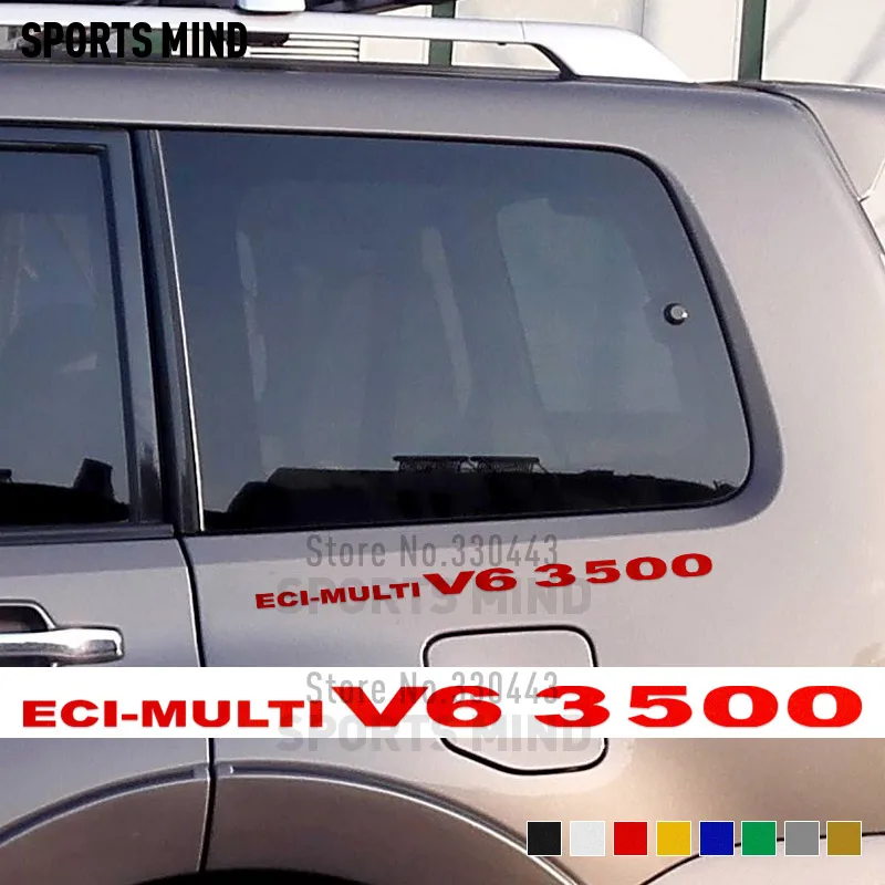2 шт. ECI multi V6 3500 автомобильные наклейки автомобильный Стайлинг для Mitsubishi Pajero Sport