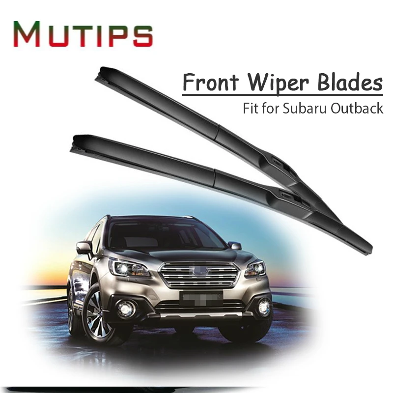 

1Set Rubber Car Front Wiper Blade Kit For Subaru Outback 2018 2017 2016 2015 2014-1993 Windscreen Insert Strip Auto Accessories