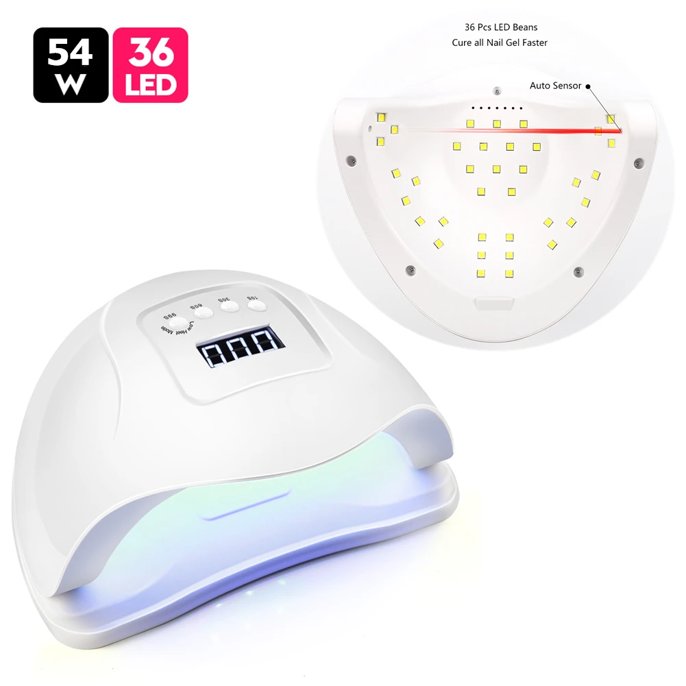 90 Вт Высокая мощность 45 светодиодный сушильщик для ногтей Светодиодный УФ лампа