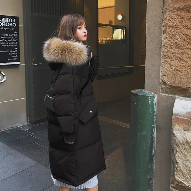 Winter Women's Jacket Warm Parkas Streetwear Casual Cotton Coats 2021 Autumn Winter Female Hooded Harajuku Clothes Loose Parka