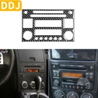 for nissan 350z z33 2003 2009 radio cd cassette player display panel control button frame carbon sticker modified accessories