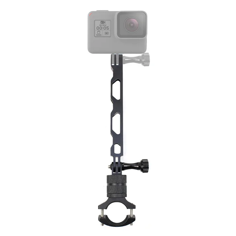 

Aluminium Bicycle clip Extension Arm Lengthened Rod Riding Selfie Stick Clamps For Gopro 9 8 7 6 Insta360 DJI Osmo Action Camera