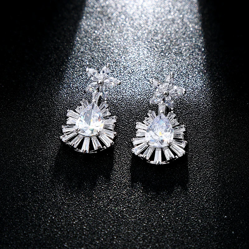 MASHAWU роскошный хит продаж AAA циркон ювелирный набор модные серьги и ожерелье