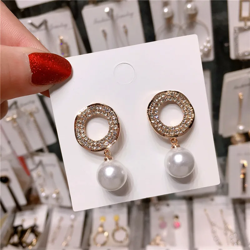 Серьги Стразы с блестящими звездами висячие серьги-подвески для женщин золотые