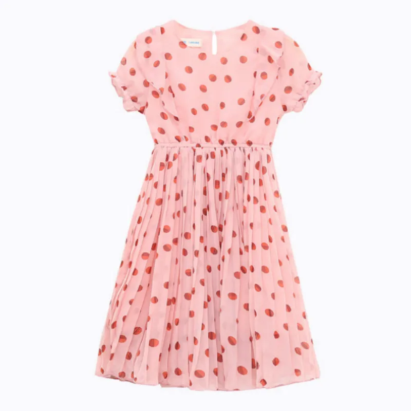 

2020 Summer Fashion Dot Girls Dresses Kids Cute Princess Dresses for Teen Girls New Arrival Baby Girls Elegant Dresses, #8519