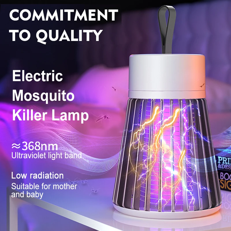 Перезаряжаемая УФ лампа ловушка для комаров с нано волной питание от USB