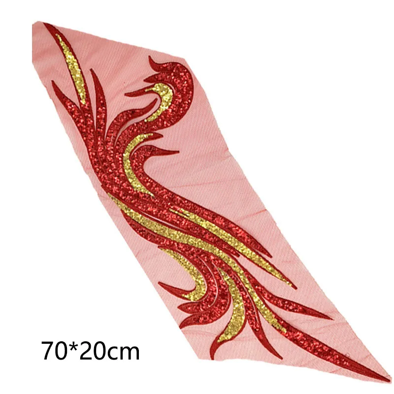 Золотые и синие блестки с цветами нашивки вышитые для выпускного вечера