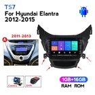 IPS экран HD1280 * 720 Android для Hyundai Elantra 2011-2016 автомобильный Радио мультимедийный плеер GPS Навигация стерео 2din DVD головное устройство