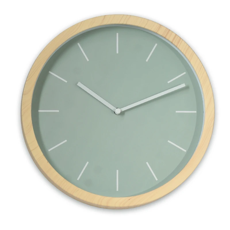 

Round Living Room Wall Clock Nordic Design Silent Free Punch Wall Clock Plastic Zegary Scienne Wall Watches Home Decor EF50WC