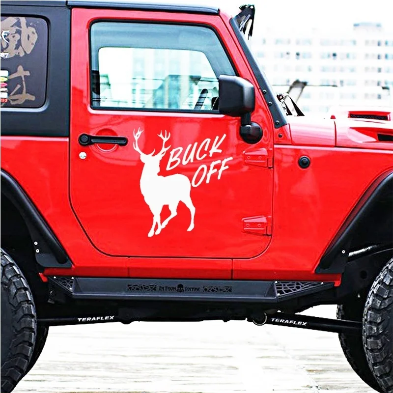 

EmpireYing 3 Sizes 8 Colors Robust Lovely Rare Wild Animals Buck Off Deer Funny Car Sticker Door Wall Styling Vinyl Decal Gifts