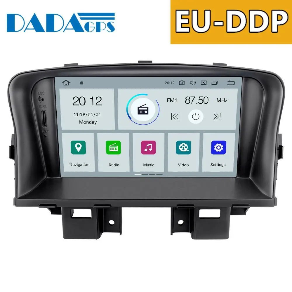 Новейший автомобильный DVD-плеер Android 9 0 Octa Core 4 + 32 ГБ мультимедийный радиоприемник