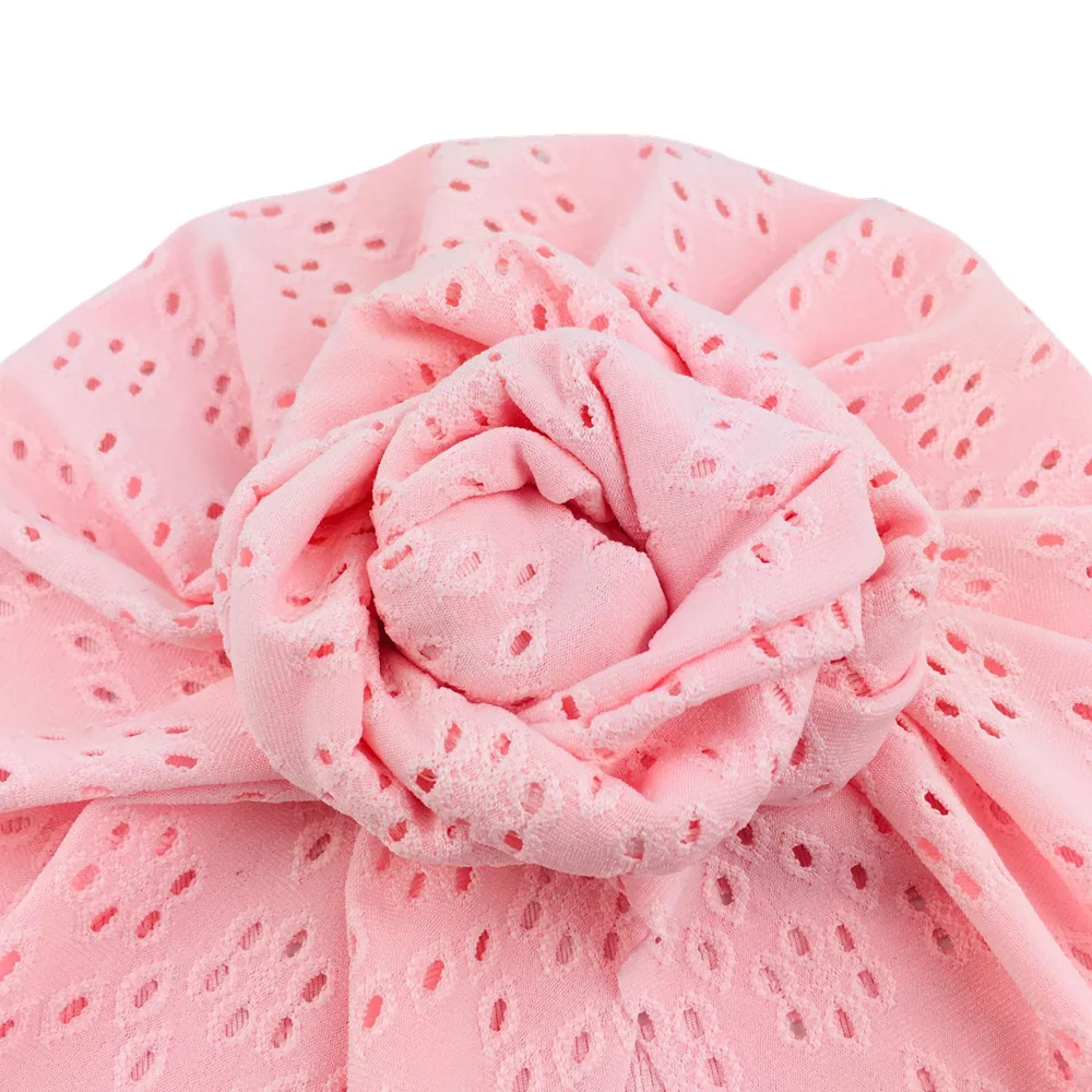 16 шт./Лот модные летние детские шапки-тюрбаны с люверсами шапки для новорожденных