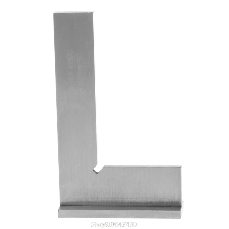 

100*70mm Machinist Try Square DIN 875 / 0 grade 90Â° Flat Edge Square with Base N19 20 Dropship