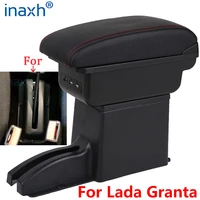 for lada granta armrest for lada granta car armrest box central store content storage box arm auto accessories interior details