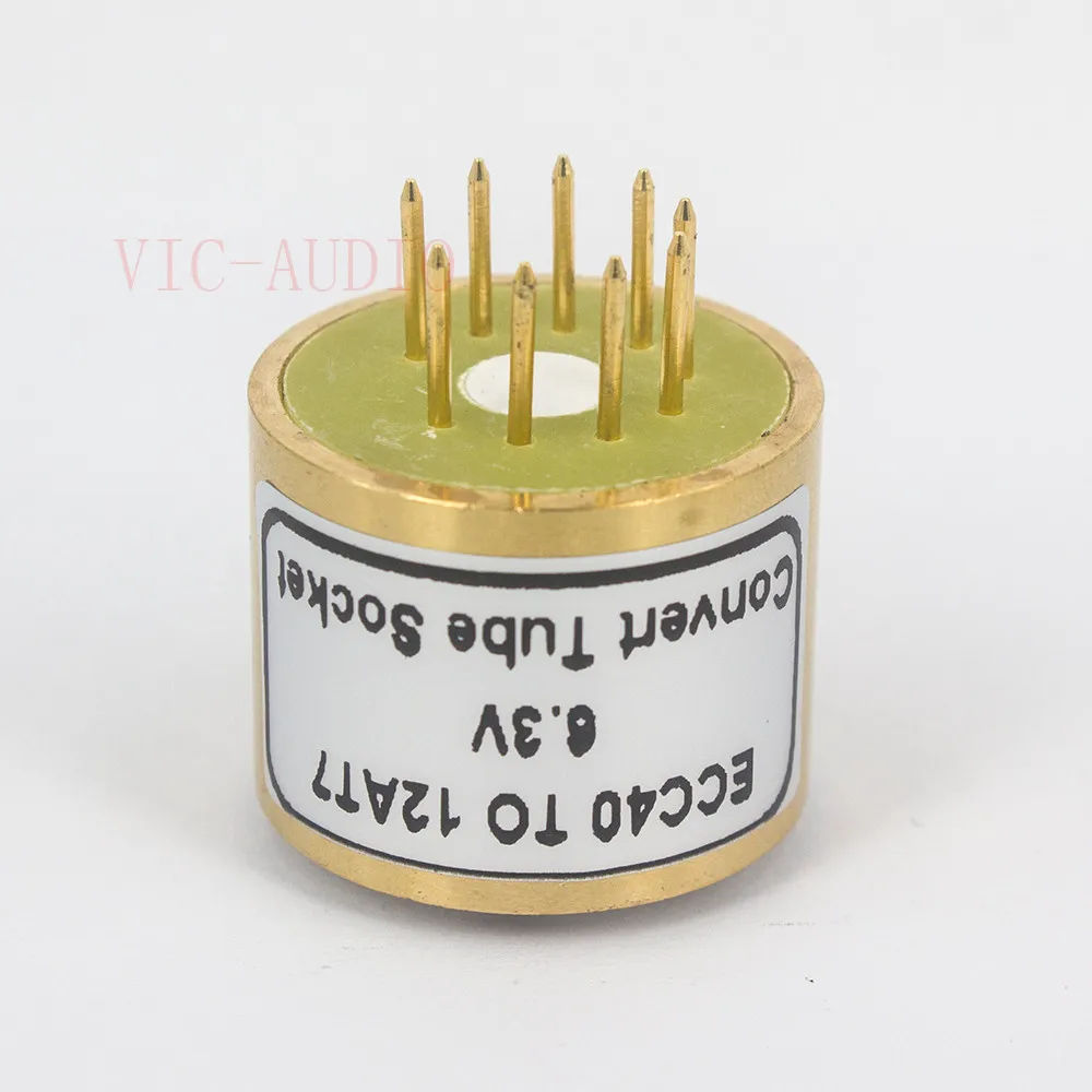 1 шт. ECC40 до 12AX7 12AT7 ECC83 ECC82 12AU7 6 3 В) 8Pin 9PinTube DIY звуковая вакуумная трубка адаптер