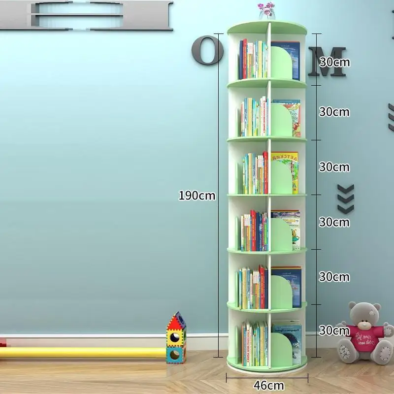 

Estanteria Infantil Revistero Shelf Wood Rotatable Rotate Home Furniture Librero Book Rack Libreria Scaffale Bookshelf Case