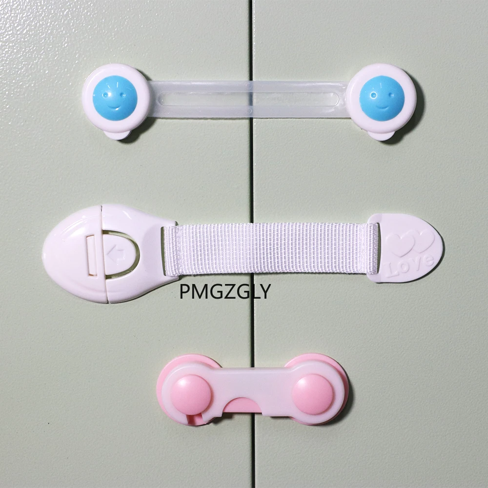 Cerradura de armario para ni&ntilde;os, pestillo de seguridad, cajones, producto a prueba de ni&ntilde;os, pasador de pl&aacute;stico, 10 Uds.-2