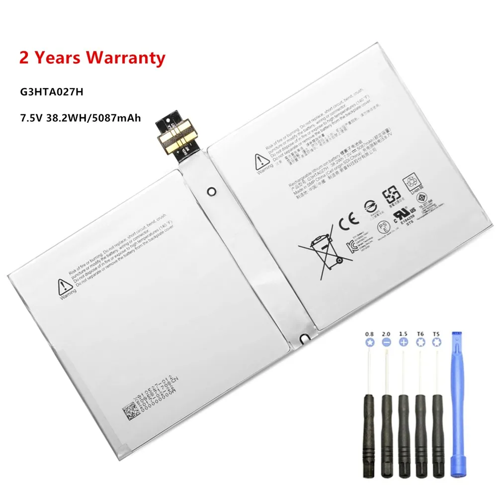 Аккумулятор для ноутбука 7 5 в 5087 мАч G3HTA027H Microsoft Surface Pro 4 1724 12 3 дюймов DYNR01 |