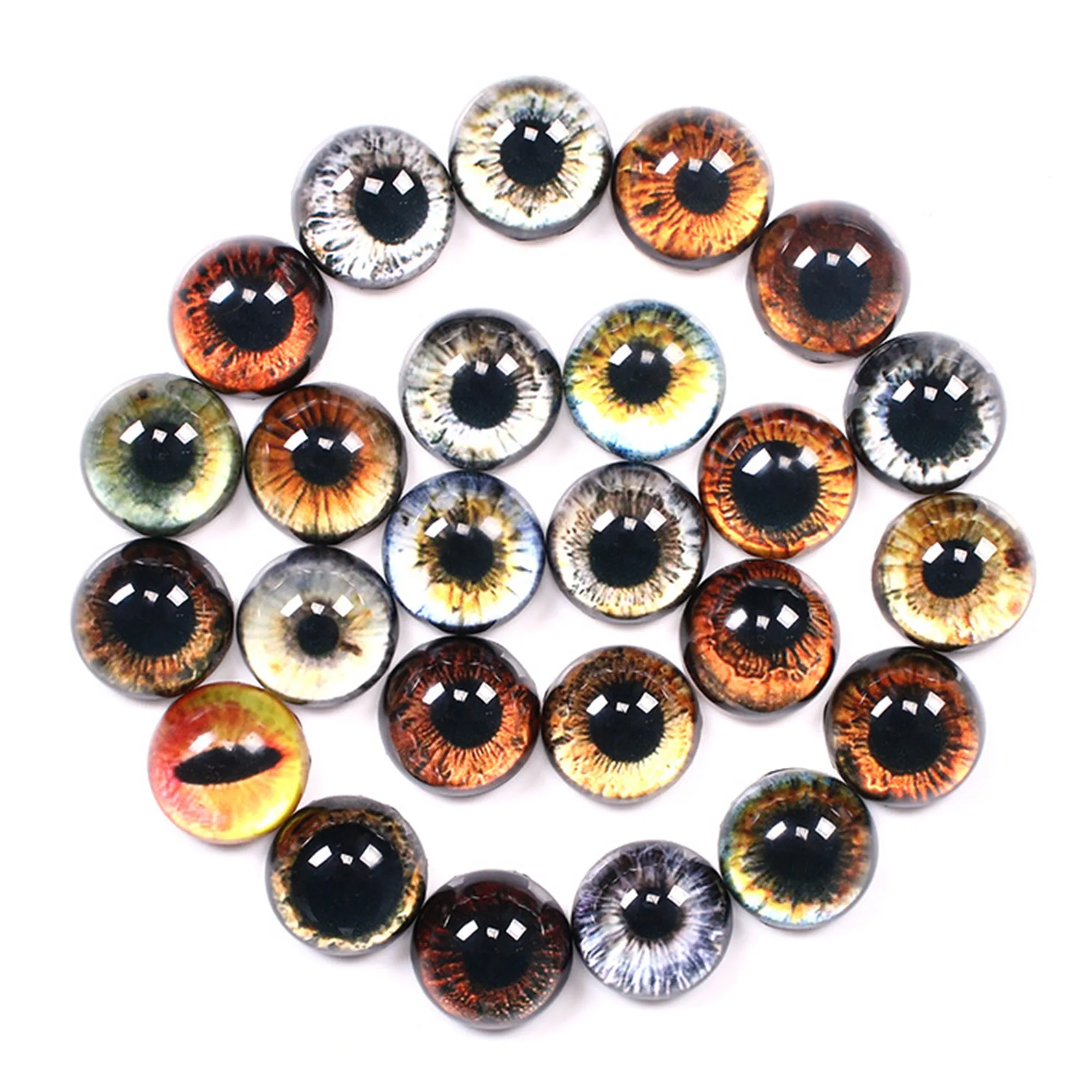 20 шт./лот круглые 8-20 мм куклы имитация глазного шара сферические Глаза животных