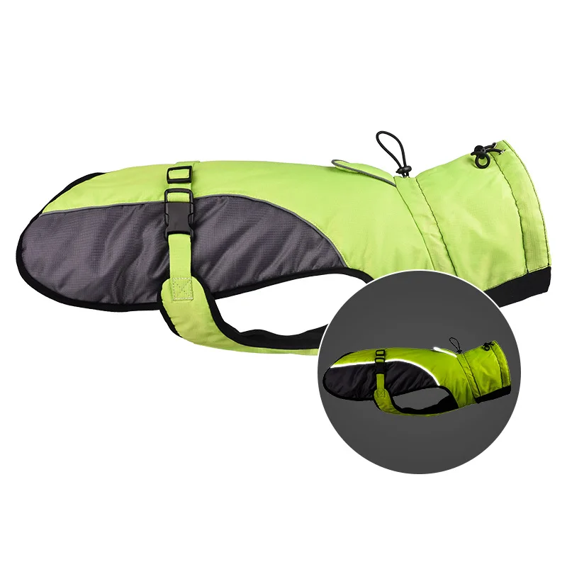 

Зимняя одежда для собак, Теплая Флисовая Куртка для средних и больших собак, уличная Водонепроницаемая Светоотражающая одежда, одежда для д...