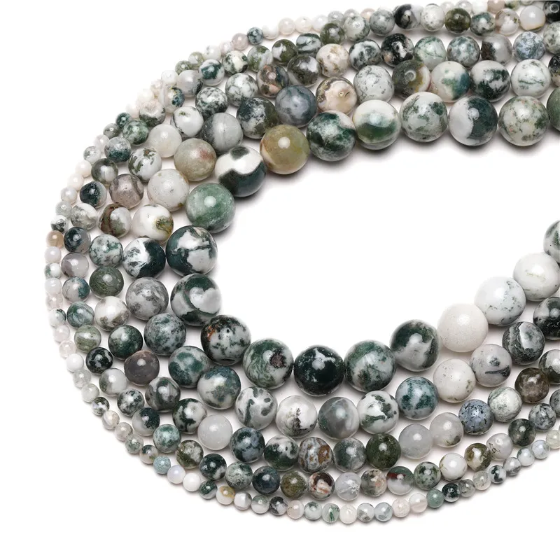 

Бусины круглые из натурального агата, 4/6/8/10/12 мм