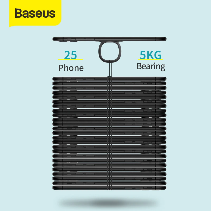 Мини держатель для телефона Baseus с кольцом на палец металлический|Подставки и