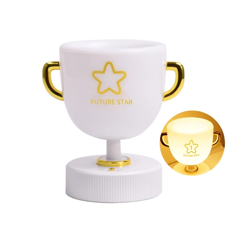 

652E Desktop Lamp Trophy Style w/ Pen Holder w/ Remote Rechargeable for Kids