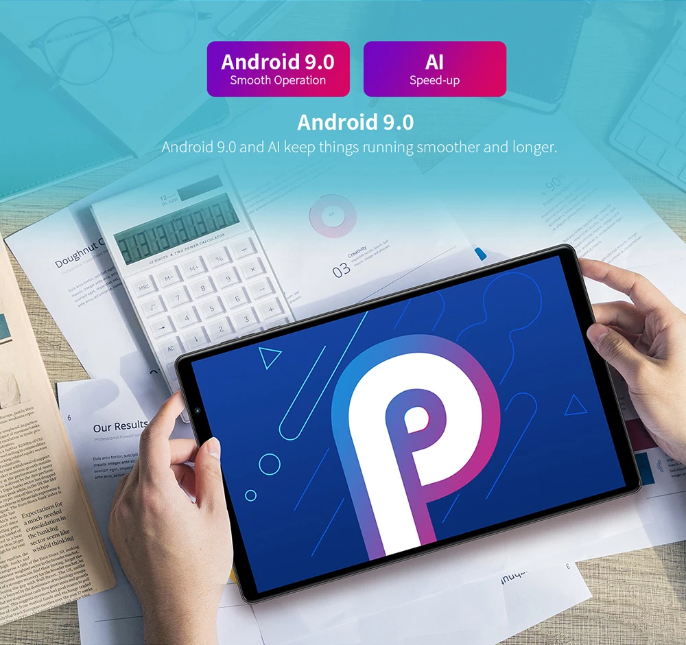 Teclast P10HD 10," Android 9,0 планшет 1920x1200 SC9863A Восьмиядерный 3 ГБ ОЗУ 32 Гб ПЗУ 4G сеть AI скоростные планшеты ПК двойной Wifi