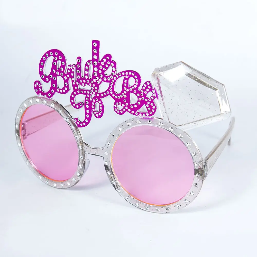 Очки невесты To Be розовые блестящие бриллиантовые изделия Солнцезащитные очки