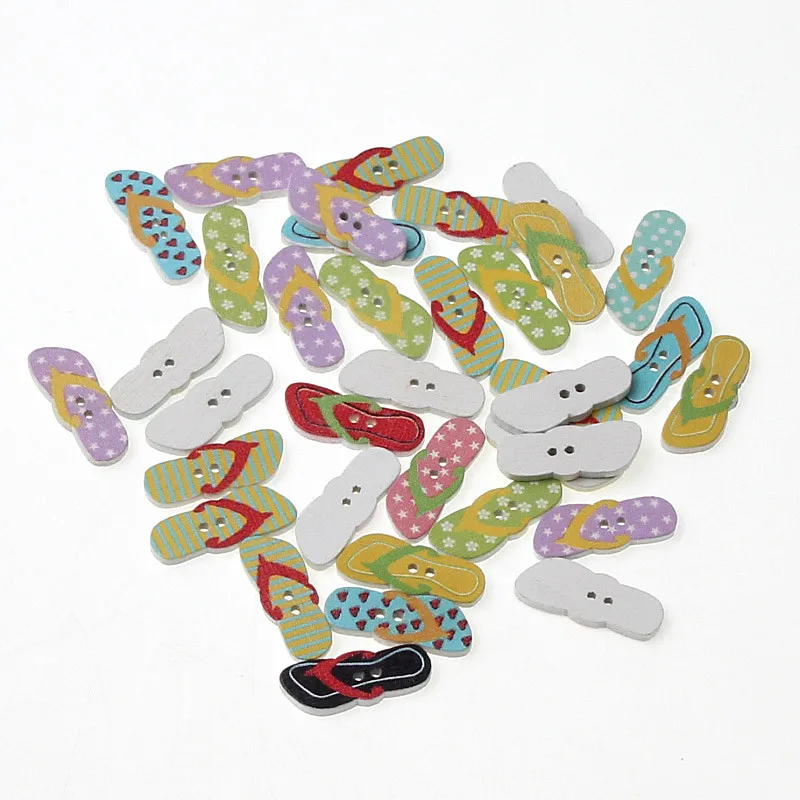 50 шт. Вьетнамки деревянные пуговицы для одежды ручная работа шитье ремесло