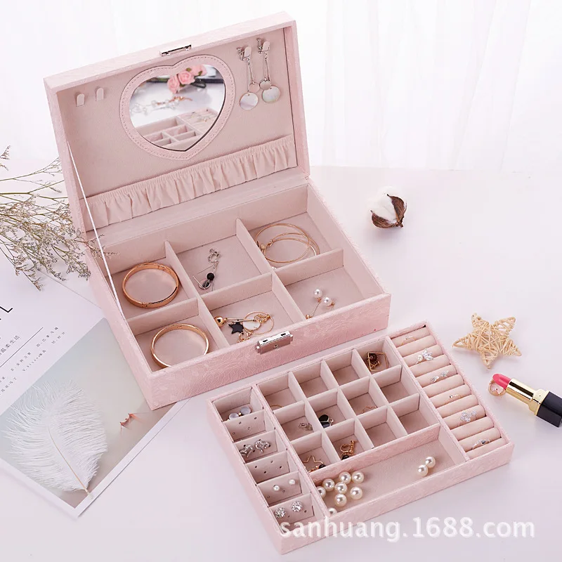 

Двойная большая коробка для хранения ювелирных изделий