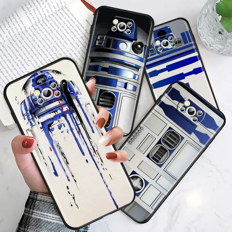 Мягкий черный чехол для телефона Star wars R2D2 Xiaomi Civi Poco X3 NFC X2 M3 M2 F2 F3 Pro C3 F1 A2 Lite Mix3 Play |