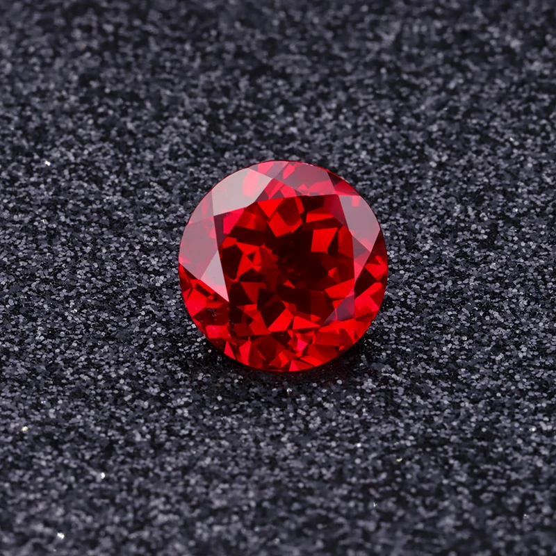 

9mm size Round Shape Excellent Lab Grown Ruby for Fashion necklace Making