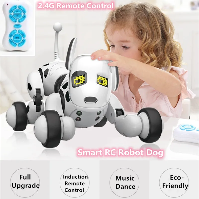 Умная интеллектуальная радиоуправляемая игрушка робот собака пение