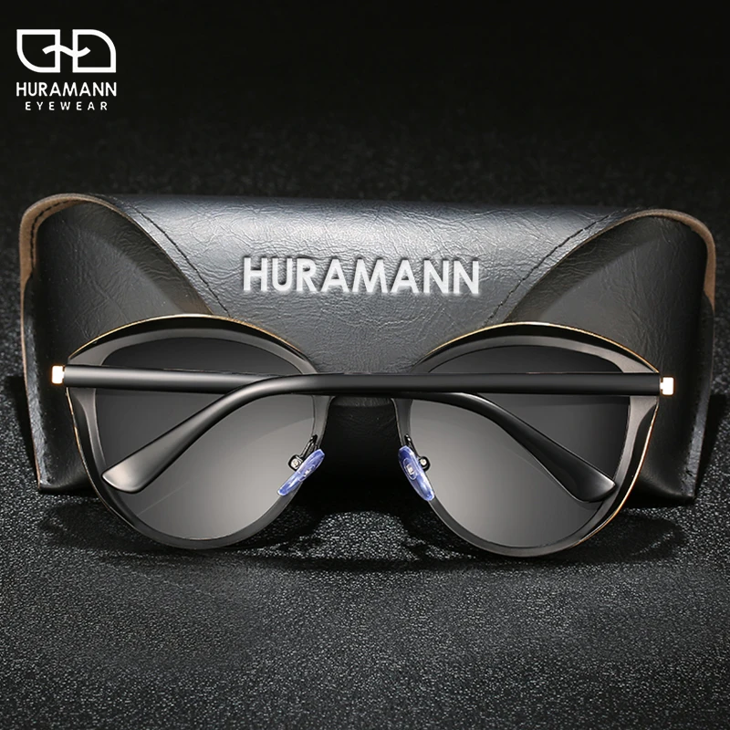 HURAMANN Luxury Sunglasses Women 2020 Polarized Round Aolly Frame UV400 Colorful Lenses Eyewear Accessories gafas de sol mujer | Аксессуары