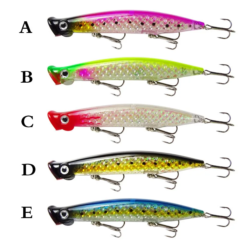 

East Rain 11cm 13g Topwater Popper Fishing Lures hard bait fishing bait fishing tackle floating Wobblers Free shipping